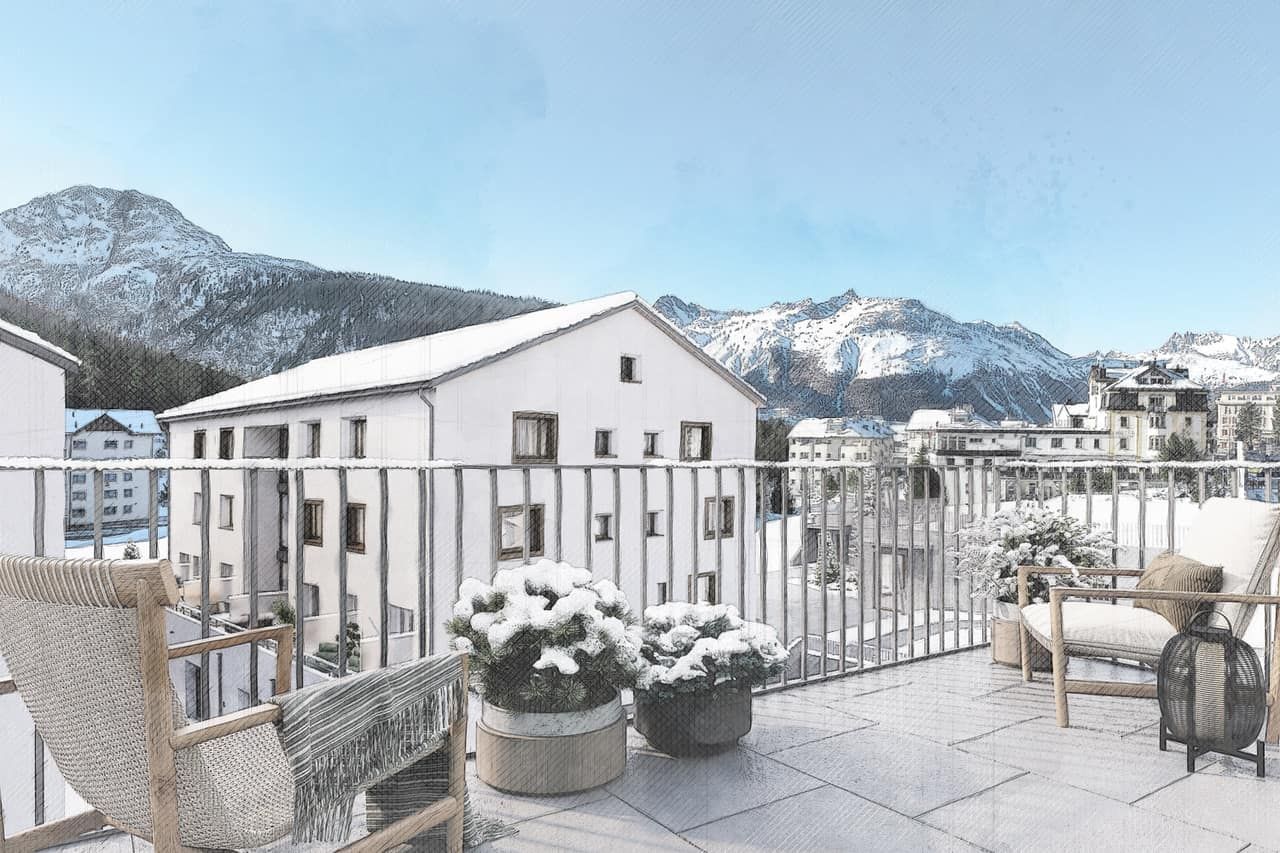 Altbau, Balkon Wohnung 3 Obergeschoss