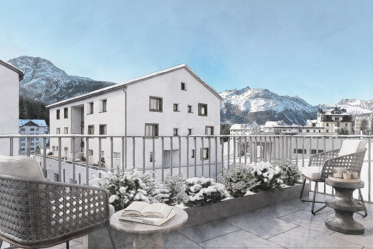 Altbau, Balkon Wohnung 1 Erdgeschoss