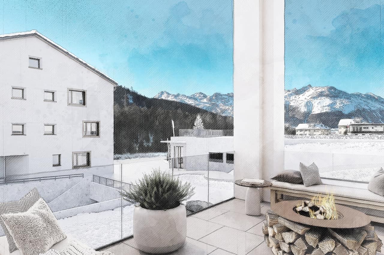 Neubau, Wohnung 2 (Erdgeschoss) mit Loggia
